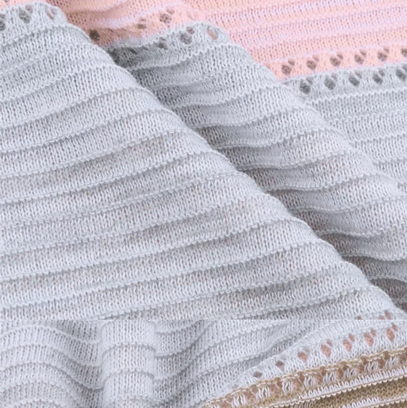 ⭐Fun Striped Perforated Hoodie - Picture 11 of 11